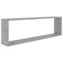 Cube Wandregal 4 Einheiten betongraues Sperrholz 100x15x30cm von vidaXL, Regale und Regale - Ref: Foro24-807092, Preis: 62,50...