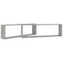 Cube Wandregal 2 Stück Sperrholz grauer Beton 100x15x30cm von vidaXL, Regale und Regale - Ref: Foro24-807091, Preis: 31,28 €,...