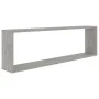 Cube wall shelf 2 units plywood gray concrete 100x15x30cm by vidaXL, Shelves and shelves - Ref: Foro24-807091, Price: 32,52 €...