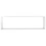 Estante cubo pared 4uds contrachapado blanco brillo 100x15x30cm de vidaXL, Estantes y estanterías - Ref: Foro24-807098, Preci...