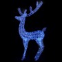 Reno navideño acrílico XXL 250 LEDs azules 180 cm
