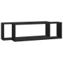 Wandwürfel Regale 2 Stück schwarzes Sperrholz 80x15x26,5 cm von vidaXL, Regale und Regale - Ref: Foro24-807109, Preis: 35,86 ...