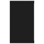Estantes cubo de pared 2 uds contrachapado negro 80x15x26,5 cm
