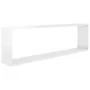Cube wall shelf 2 units glossy white plywood 100x15x30cm by vidaXL, Shelves and shelves - Ref: Foro24-807097, Price: 40,00 €,...