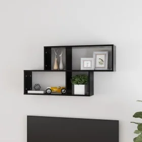 Wandregal Sperrholz schwarz 100x18x53 cm von vidaXL, Regale und Regale - Ref: Foro24-807161, Preis: 25,25 €, Rabatt: %