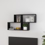 Estante de pared madera contrachapada negro 100x18x53 cm de vidaXL, Estantes y estanterías - Ref: Foro24-807161, Precio: 25,5...