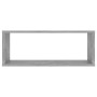 Würfelwandregal 2 Stück betongraues Sperrholz 60x15x23cm von vidaXL, Regale und Regale - Ref: Foro24-807145, Preis: 37,04 €, ...