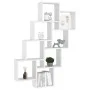 Wandwürfelregal aus weißem Sperrholz, 90 x 15 x 119 cm von vidaXL, Regale und Regale - Ref: Foro24-807178, Preis: 52,44 €, Ra...