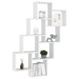 White plywood wall cube shelf 90x15x119 cm by vidaXL, Shelves and shelves - Ref: Foro24-807178, Price: 49,61 €, Discount: %