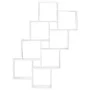 Estante de cubo pared madera contrachapada blanco 90x15x119 cm de vidaXL, Estantes y estanterías - Ref: Foro24-807178, Precio...