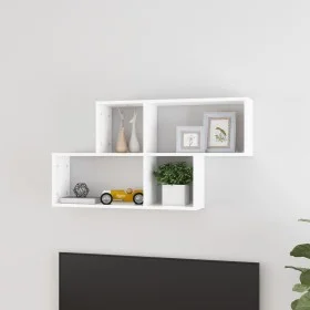 Weißes Wandregal aus Sperrholz, 100 x 18 x 53 cm von vidaXL, Regale und Regale - Ref: Foro24-807160, Preis: 30,99 €, Rabatt: %
