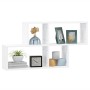 Weißes Wandregal aus Sperrholz, 100 x 18 x 53 cm von vidaXL, Regale und Regale - Ref: Foro24-807160, Preis: 30,19 €, Rabatt: %