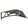Türvordach aus schwarzem Polycarbonat 350x75 cm von vidaXL, Markisen - Ref: Foro24-153593, Preis: 91,38 €, Rabatt: %