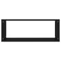Cube wall shelf 6 pcs black plywood 60x15x23 cm by vidaXL, Shelves and shelves - Ref: Foro24-807138, Price: 70,23 €, Discount: %