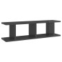 Wandregale 2 Stück glänzend graues Sperrholz 75x18x20 cm von vidaXL, Regale und Regale - Ref: Foro24-807195, Preis: 26,63 €, ...