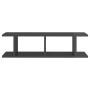 Wandregale 2 Stück glänzend graues Sperrholz 75x18x20 cm von vidaXL, Regale und Regale - Ref: Foro24-807195, Preis: 26,63 €, ...
