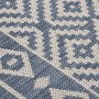 Blau gestreifter flachgewebter Outdoor-Teppich 120x170 cm von vidaXL, Teppiche - Ref: Foro24-340837, Preis: 42,17 €, Rabatt: %