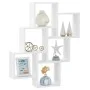 Bright white plywood wall cube shelf 78x15x93cm by vidaXL, Shelves and shelves - Ref: Foro24-807175, Price: 43,75 €, Discount: %