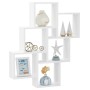 Cube Wandregal Sperrholz glänzend weiß 78x15x93cm von vidaXL, Regale und Regale - Ref: Foro24-807175, Preis: 43,75 €, Rabatt: %