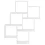 Bright white plywood wall cube shelf 78x15x93cm by vidaXL, Shelves and shelves - Ref: Foro24-807175, Price: 43,75 €, Discount: %