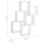 Bright white plywood wall cube shelf 78x15x93cm by vidaXL, Shelves and shelves - Ref: Foro24-807175, Price: 43,75 €, Discount: %