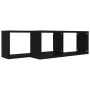 Würfelwandregal 2 Stück schwarzes Sperrholz 60x15x23 cm von vidaXL, Regale und Regale - Ref: Foro24-807136, Preis: 40,99 €, R...