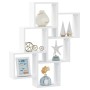White plywood wall cube shelf 78x15x93cm by vidaXL, Shelves and shelves - Ref: Foro24-807169, Price: 45,08 €, Discount: %