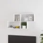 Glossy white plywood wall shelf 100x18x53cm by vidaXL, Shelves and shelves - Ref: Foro24-807166, Price: 38,99 €, Discount: %