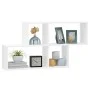 Glossy white plywood wall shelf 100x18x53cm by vidaXL, Shelves and shelves - Ref: Foro24-807166, Price: 38,99 €, Discount: %