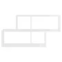 Glossy white plywood wall shelf 100x18x53cm by vidaXL, Shelves and shelves - Ref: Foro24-807166, Price: 38,99 €, Discount: %