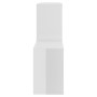 Estante de pared madera contrachapada blanco brillo 100x18x53cm