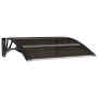 Marquesina de puerta policarbonato negro 80x80 cm de vidaXL, Toldos - Ref: Foro24-153587, Precio: 37,10 €, Descuento: %