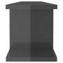 Wandregale 2 Stück glänzend graues Sperrholz 90x18x20cm von vidaXL, Regale und Regale - Ref: Foro24-807204, Preis: 28,80 €, R...