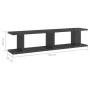 Wandregale 2 Stück glänzend graues Sperrholz 90x18x20cm von vidaXL, Regale und Regale - Ref: Foro24-807204, Preis: 28,31 €, R...