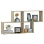 Wandregal Sperrholz Sonoma Eiche 100x18x53 cm von vidaXL, Regale und Regale - Ref: Foro24-807163, Preis: 34,81 €, Rabatt: %