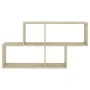 Oak Sonoma plywood wall shelf 100x18x53 cm by vidaXL, Shelves and shelves - Ref: Foro24-807163, Price: 34,27 €, Discount: %