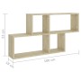 Wandregal Sperrholz Sonoma Eiche 100x18x53 cm von vidaXL, Regale und Regale - Ref: Foro24-807163, Preis: 34,81 €, Rabatt: %