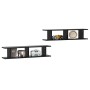 Wall shelves 2 pcs black plywood 90x18x20 cm by vidaXL, Shelves and shelves - Ref: Foro24-807197, Price: 31,67 €, Discount: %