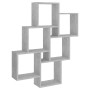 Concrete gray plywood cube wall shelf 78x15x93 cm by vidaXL, Shelves and shelves - Ref: Foro24-807173, Price: 39,36 €, Discou...