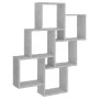 Concrete gray plywood cube wall shelf 78x15x93 cm by vidaXL, Shelves and shelves - Ref: Foro24-807173, Price: 38,78 €, Discou...