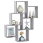 Concrete gray plywood cube wall shelf 78x15x93 cm by vidaXL, Shelves and shelves - Ref: Foro24-807173, Price: 39,36 €, Discou...