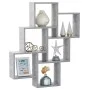 Concrete gray plywood cube wall shelf 78x15x93 cm by vidaXL, Shelves and shelves - Ref: Foro24-807173, Price: 38,78 €, Discou...