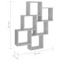Concrete gray plywood cube wall shelf 78x15x93 cm by vidaXL, Shelves and shelves - Ref: Foro24-807173, Price: 38,78 €, Discou...