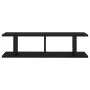 Wall shelf 2 pcs black plywood 75x18x20 cm by vidaXL, Shelves and shelves - Ref: Foro24-807188, Price: 29,54 €, Discount: %