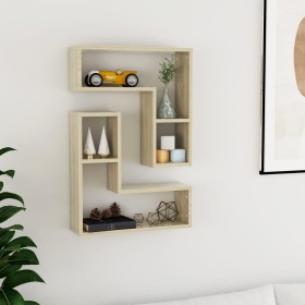 Wandregale 2 Stück Sonoma-Eichensperrholz 50x15x50 cm von vidaXL, Regale und Regale - Ref: Foro24-807217, Preis: 29,71 €, Rab...