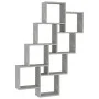 Gray concrete plywood wall cube shelf 90x15x119 cm by vidaXL, Shelves and shelves - Ref: Foro24-807182, Price: 37,96 €, Disco...