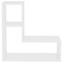 Estantes de pared 2 uds madera contrachapada blanco 50x15x50 cm