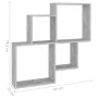 Concrete gray plywood cube wall shelf 80x15x78.5 cm by vidaXL, Shelves and shelves - Ref: Foro24-807263, Price: 28,50 €, Disc...
