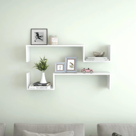 Wandregale 2 Stück Sperrholz weiß 100x15x20cm von vidaXL, Regale und Regale - Ref: Foro24-807268, Preis: 24,28 €, Rabatt: %