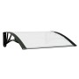 Marquesina puerta policarbonato negro y transparente 80x75 cm de vidaXL, Toldos - Ref: Foro24-153585, Precio: 37,00 €, Descue...
